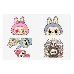 Adesivos Labubu | Adesivos Labubu | Adesivos de Personagens Labubu | Pacote de Adesivos de Anime | Decoração Kawaii Labubu | Adesivos de Vinil Labubu | Adesivos Labubu