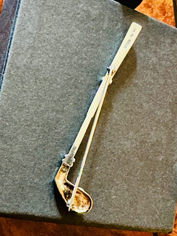 Booch Pin Solid 14Kt gold, Solid 925 silver and p… - image 4