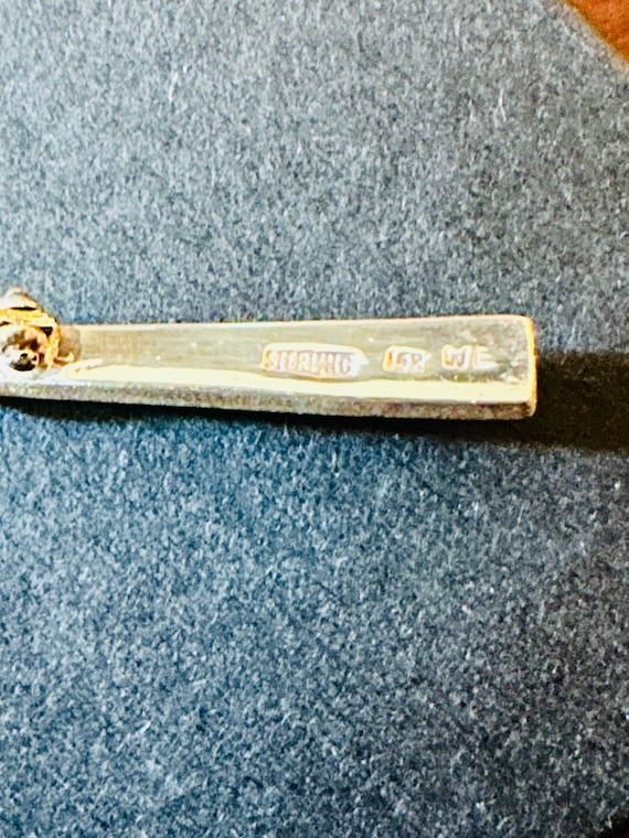 Booch Pin Solid 14Kt gold, Solid 925 silver and p… - image 2