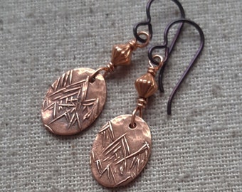 Copper Mountain Earrings, 7th Anniversary Gift for Wife, Outdoors Woman, Hiking, Nature, Colorado, Ready to Ship