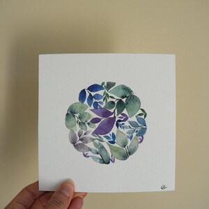 Carte unique peinte à la main et personnalisable, Anniversaire, Fête des mères, Amour, Mariage, Remerciements maîtresse et nounou