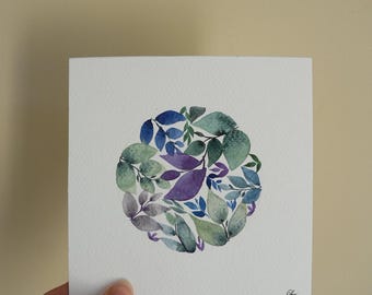 Carte unique peinte à la main et personnalisable, Anniversaire, Fête des mères, Amour, Mariage, Remerciements maîtresse et nounou