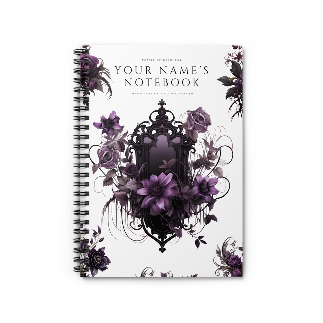 Gothic Garden Notebook - Dark Academia Journal, Personalized Garden ...