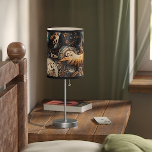 Lighting Steampunk Table Lamp, Unique Home Decor, Vintage, Bohemian Room Decor, Gift for Him or Her, Industrial Style, Housewarming Gift