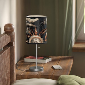 Steampunk Lamp, Unique Table Home Decor, Vintage Lighting, Any Room Lamp Decor, Gift for Him or Her, Industrial Style, Housewarming Gift