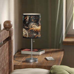 Lighting Steampunk Table Lamp, Unique Home Decor, Vintage, Bohemian Room Decor, Gift for Him or Her, Industrial Style, Housewarming Gift
