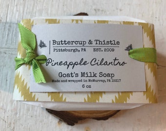 Pineapple Cilantro Goat's Milk Soap