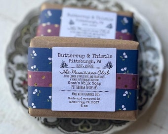 The Musician’s Club Goat’s Milk Soap.  #5 in our Pittsburgh Series Soaps