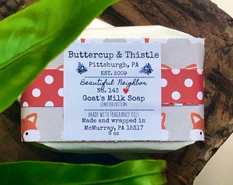 Beautiful Neighbor #143 Goats Milk Soap            #3 in our Pittsburgh Series Soap Collection