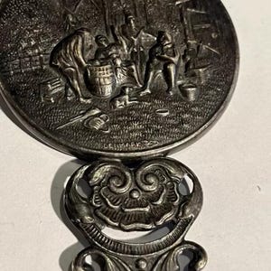 vintage danish hand mirror