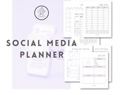 Social Media Planner, Instant Download, PDF Planner, Good Notes Social Media Planner, Small Business, Marketing Planner, Content Calendar