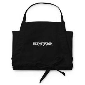Esthetician, Spa Apron, Esthetician Uniform, Spa Uniform, Alt Esthetician, Med Spa, Embroidered Apron
