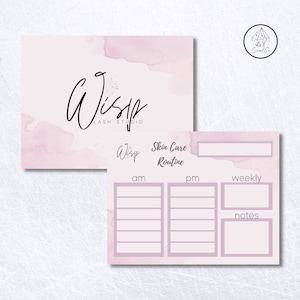 Skin Routine, Prescription Pad, Esthetician, Cosmetologist, Skin Care, Esthetician Business, Client, Editable, Canva, Template