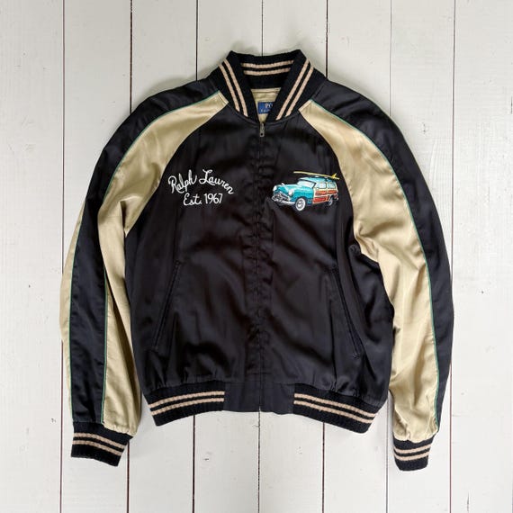 Polo Ralph Lauren Souvenir Vintage Bomber Jacket: Hawaii Surfer 