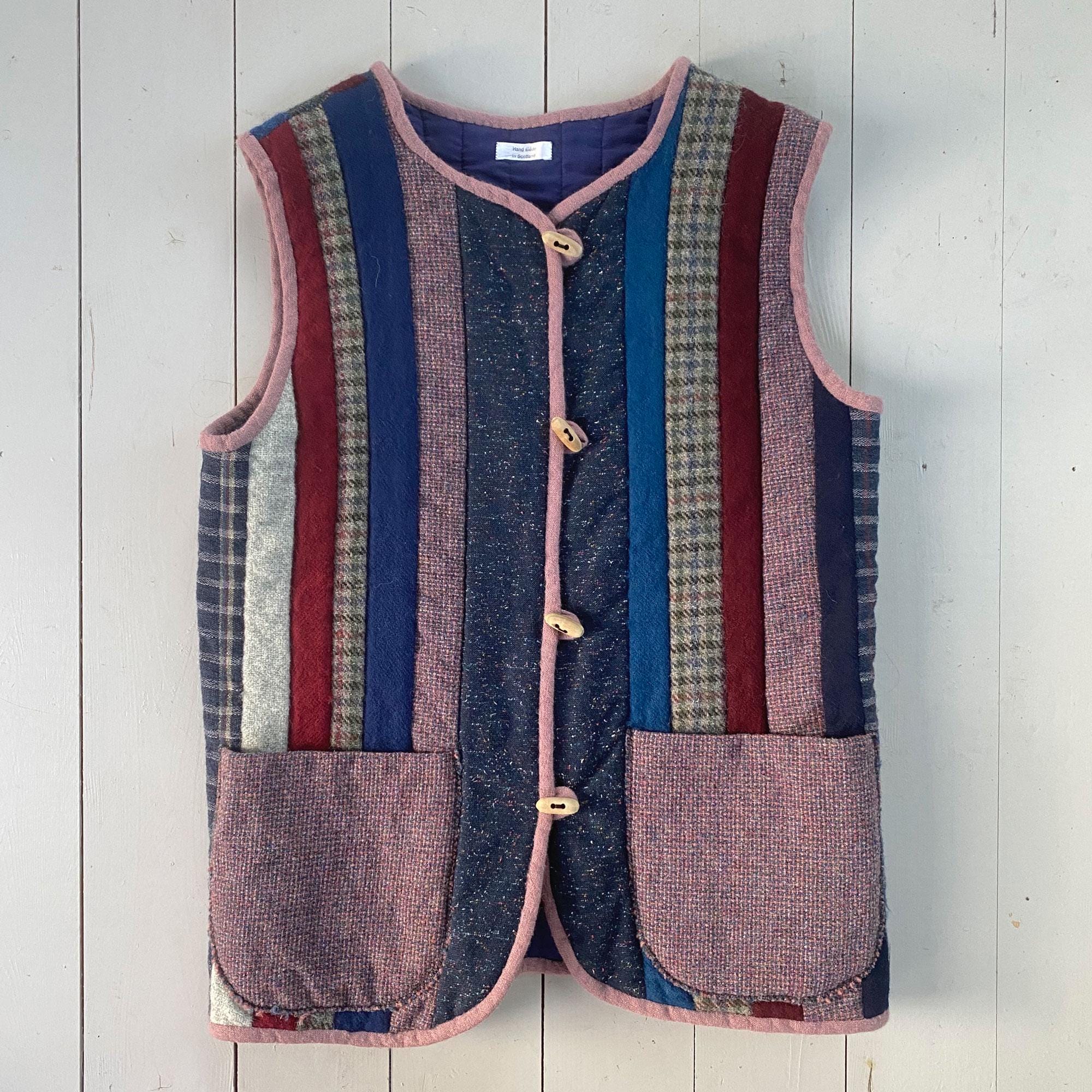 トップス BEARDSLEY tweed gilet Mens Tweed Gilets & Waistcoats