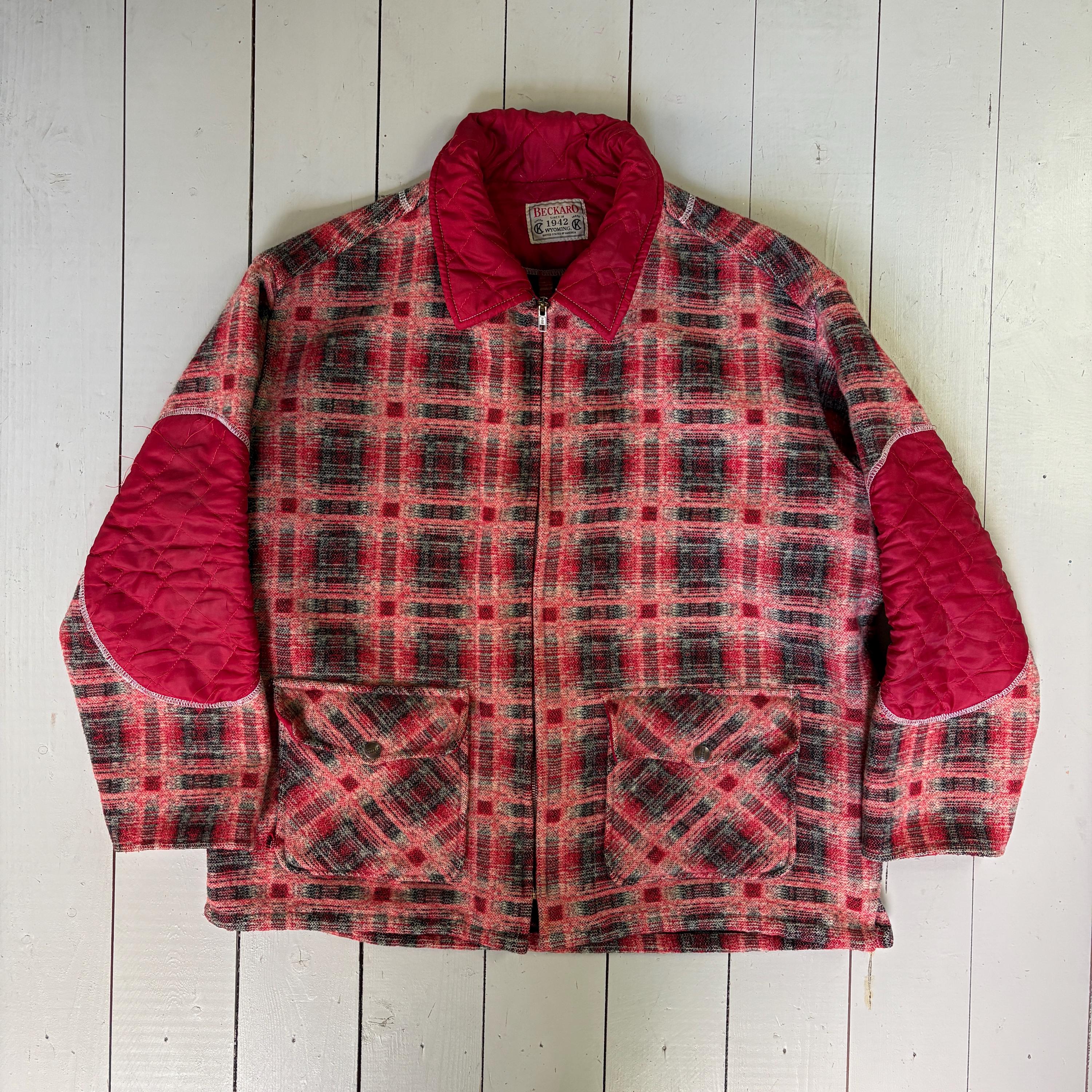 ジャケット・アウター 60s- winter king check wool jacket Vintage Winter King Mens Buffalo Check Red/Black 100% Wool