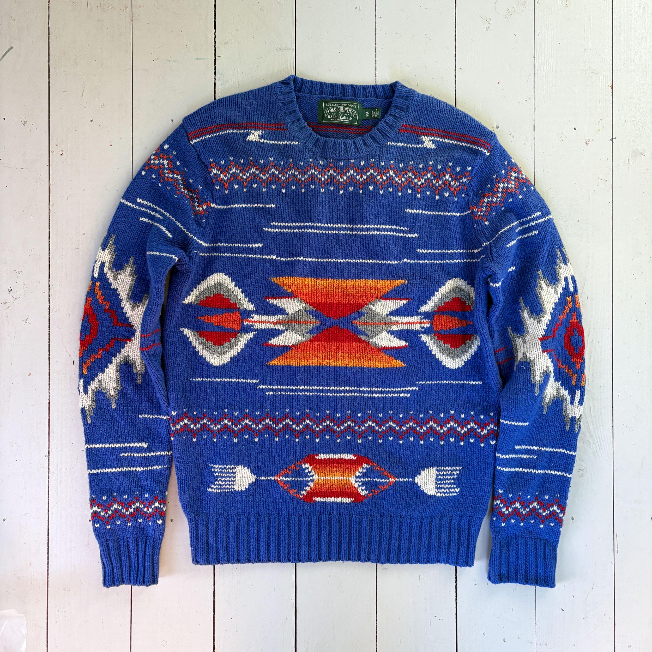 Y2K 90s RALPH LAUREN WOOL NATIVE KNIT｜Ralph Lauren Native