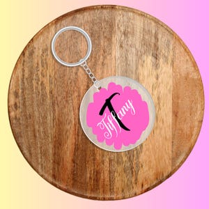 Personalized Monogram Keychains Gift | Custom Name Keyring, Cute for Her, Bag Tag, Accessories, Handmade, Keepsake, Acrylic, Colorful