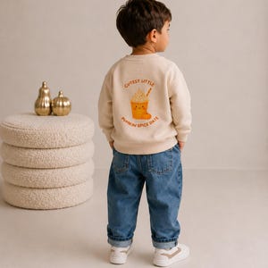 Kinder Sweatshirt Herbst | Cutest Little Pumpkin Spice Date | Pullover | Pumpkin Patch Outfit | Unisex Kinderpullover