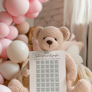 Baby Savings Plan | Completed + Blank Version | Printable PDF | Checklist for Baby&#39;s First Days | German