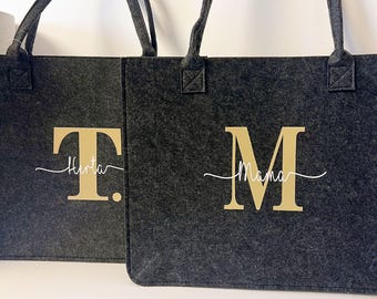 Große Filztasche / personalisiert