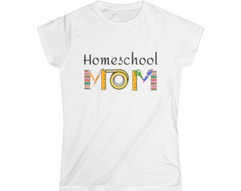 Homeschool Mom Softstyle Tee: Comfortable Ringspun Cotton Shirt