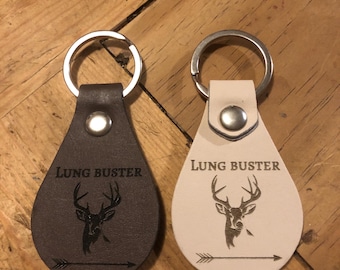 Personalisierter Schlüsselanhänger aus Leder: beidseitig mit Deinem Design