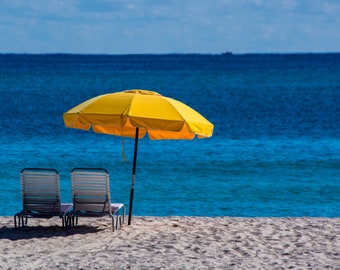 Reservation for Two  - Miami Beach, Florida - Fine Art Photograph, Print