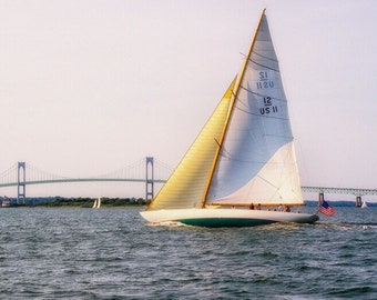 Gleam - Newport, Rhode Island - Fine Art Sailing Photograph, Print