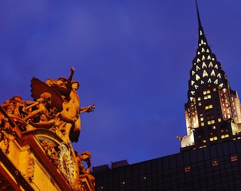 Mercury Rising - Grand Central Terminal and the Chrylser Building, New York City - Fine Art Photograph, Print