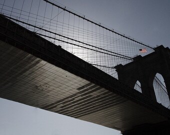 American Morning - Brooklyn Bridge, New York City - Fine Art Photograph, Print
