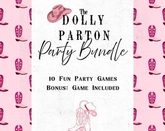 Dolly Party Games, Queen of Country Music | Printable Bachelorette Trivia (Digital Download)