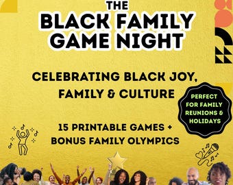 Soirée jeux Black Family : anecdotes culturelles, danse et bingo ! (Jeux imprimables)