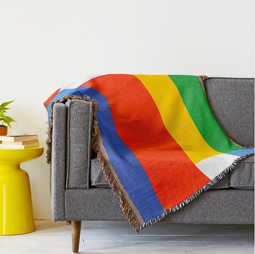 Throw Blanket Braniff Alexander Girard Multi Color - Etsy