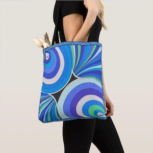 Tote Bag All Over Print with Braniff Pucci and Alexander Girard Designs