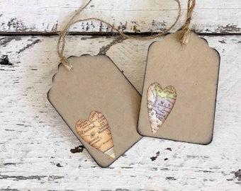 Destination favor tags, travel place cards, Map luggage tags, Distressed pla ecards, Set of 10