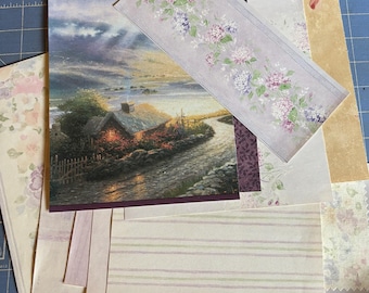 Vintage Wallpaper samples, Junk journaling supplies, Variety of decorative paper, wall paper lot, Vinyl, Journal pack, 10 pieces