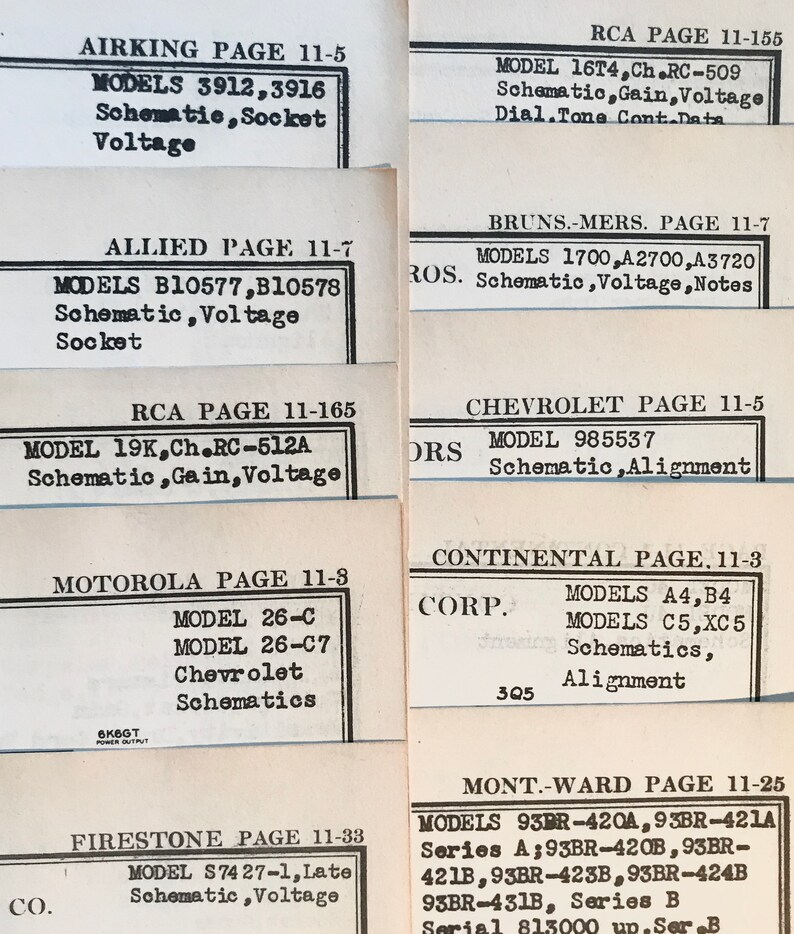 Vintage Radio Diagrams, Lot of Transmitter Papers, RCA, Firestone