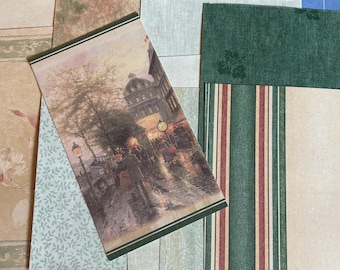 Vintage Wallpaper samples, Floral Junk journaling supplies, Variety of decorative paper, wall paper lot, Vinyl, Journal pack, 10 pieces