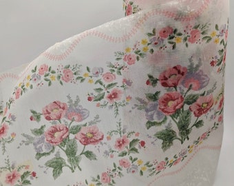 Floral sheer Fabric Trim - By the Yard - Crafting Supply