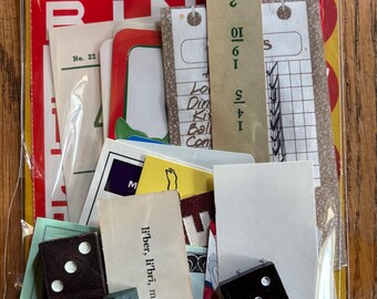 Vintage game pieces, game ephemera, Junk journal supplies, Journaling supply, DIY, Kit, Game paper lot, collage art