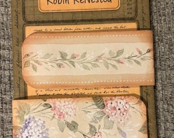 Vintage style Floral Magnetic Bookmarks, Reclaimed Wallpaper, Junk Journal Embellishment, Book Mark