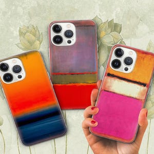Mark Rothko Phone Case Abstract Expressionism Cover for iPhone 16 Pro 15 Plus 14 13 12 11 XS XR / Samsung S24 S23 A55 A16 / Pixel 9 Pro 8 7