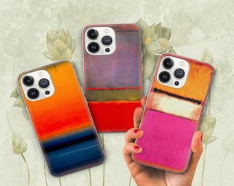 Mark Rothko Phone Case Abstract Expressionism Cover for iPhone 16 Pro 15 Plus 14 13 12 11 XS XR / Samsung S24 S23 A55 A16 / Pixel 9 Pro 8 7