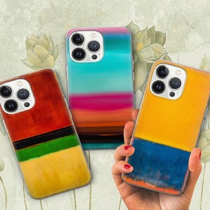Mark Rothko Phone Case Abstract Expressionism Cover for iPhone 16 Pro 15 Plus 14 13 12 11 XS XR / Samsung S24 S23 A55 A16 / Pixel 9 Pro 8 7