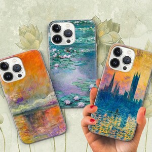 Monet Impressionism Phone Case Iconic Art Cover for iPhone 16 Pro 15 Plus 14 13 12 11 XS XR / Samsung S24 S23 A55 A16 / Pixel 9 Pro 8