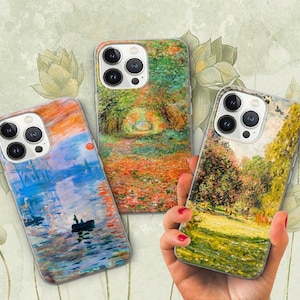 Monet Impressionism Phone Case Iconic Art Cover for iPhone 16 Pro 15 Plus 14 13 12 11 XS XR / Samsung S24 S23 A55 A16 / Pixel 9 Pro 8