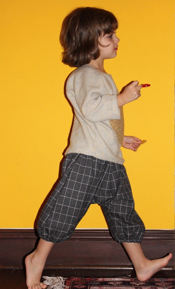 Items similar to Toddler girls or boys pants Bouffant checkered knicker