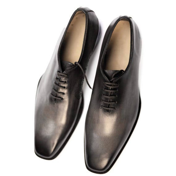 Handmade Gray Leather Oxford Dress Shoes - Lace up for Men Personalised Gift - Etsy Handmade Gray Leather Oxford Dress Shoes - Lace up for Men Personalised Gift - Etsy