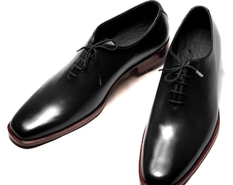 Handgemaakte leren oxford-schoenen: Goodyear welted formeel schoeisel